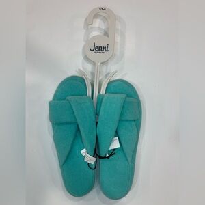 Jenni Women's Slippers in Teal Small 5-6